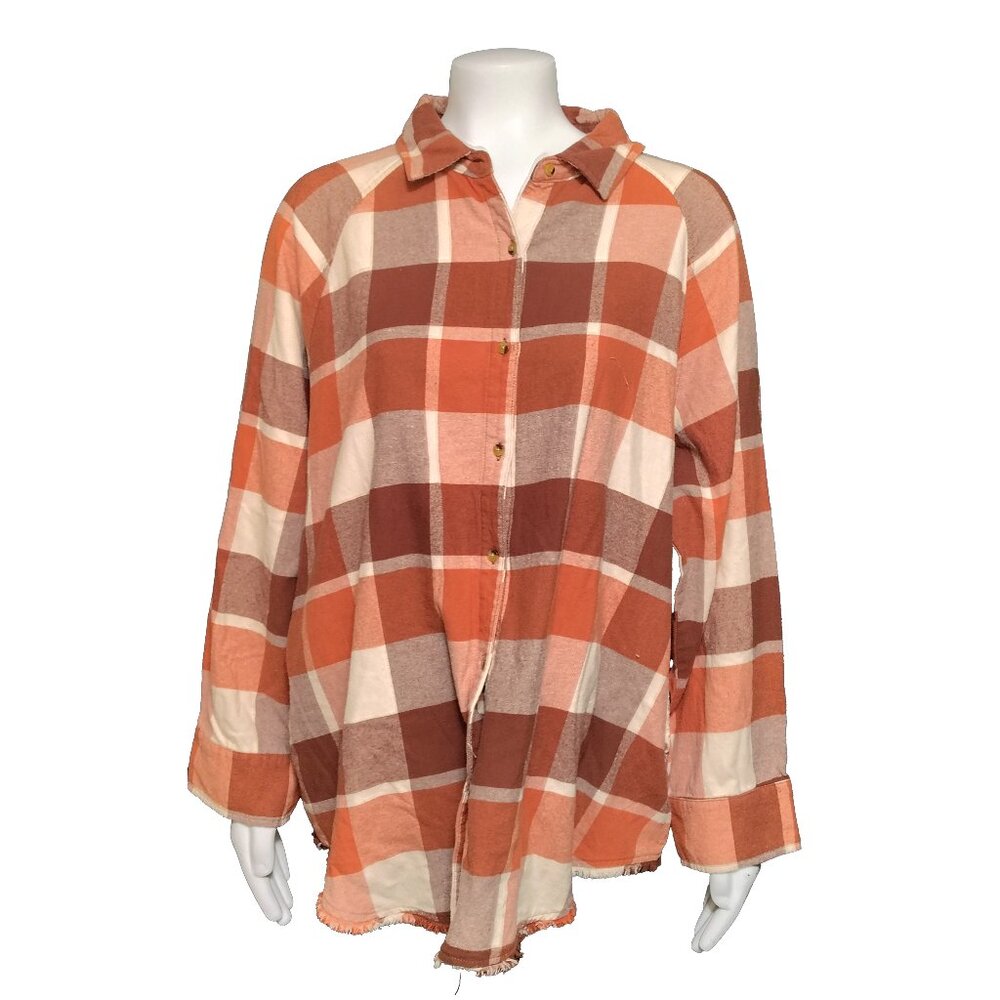 Rip Curl Juniors' Pacific Dreams Cotton Flannel Shirt - Cinnamon